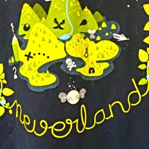 Teefury Neverland Peter Pan Tee Medium Navy